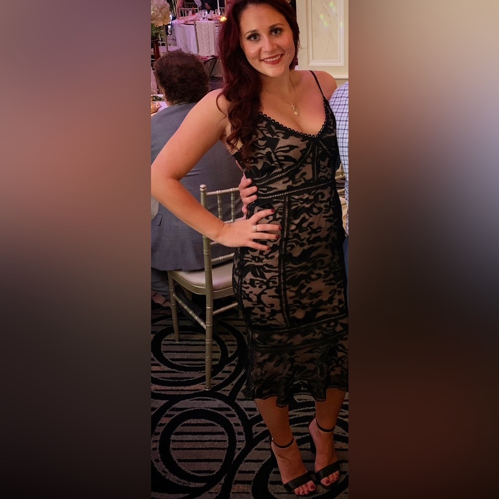 Lulus Black Lace Cocktail Dress Size Small